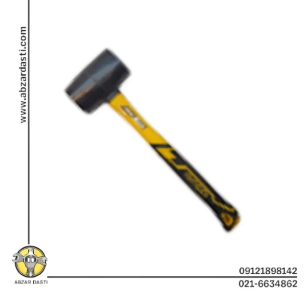 چکش لاستیکی 400 گرمی دسته پلاستیکی مدل 35012 دینگی